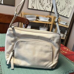 Derek Alexander Cheyenne- Double Top Zipper W/ Organizer- Cream color